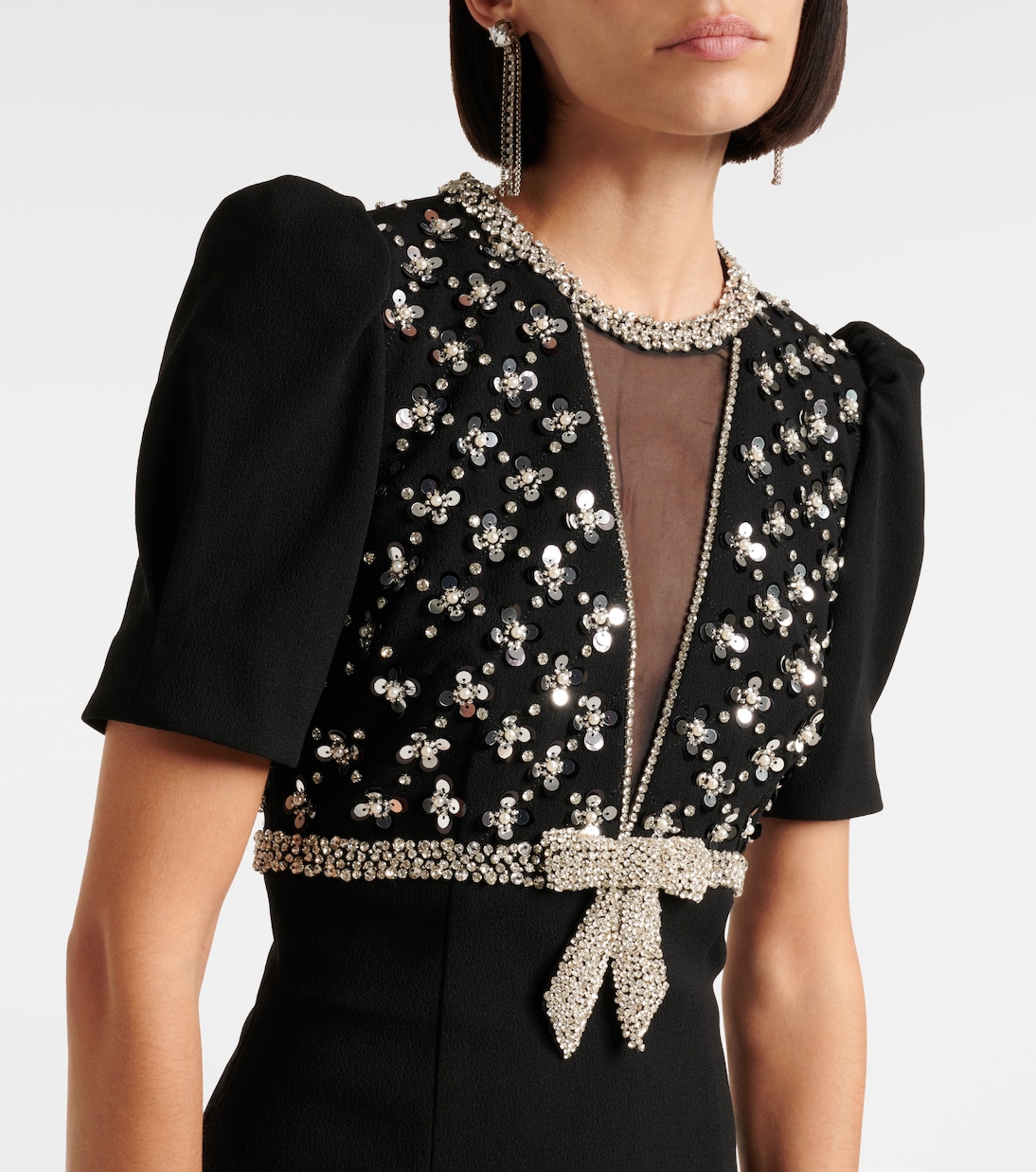 Vestido Midí de Encaje con Detalles Decorativos de Rebecca Vallance en Colaboración con Nicky Hilton
