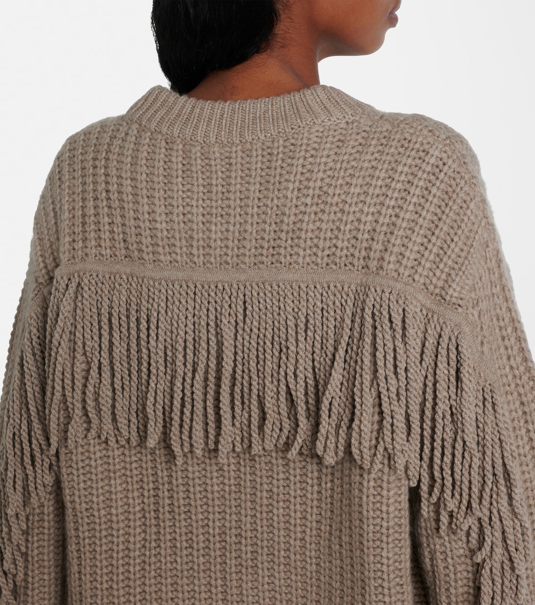 Pullover Hilma in cashmere con frange | Lisa Yang