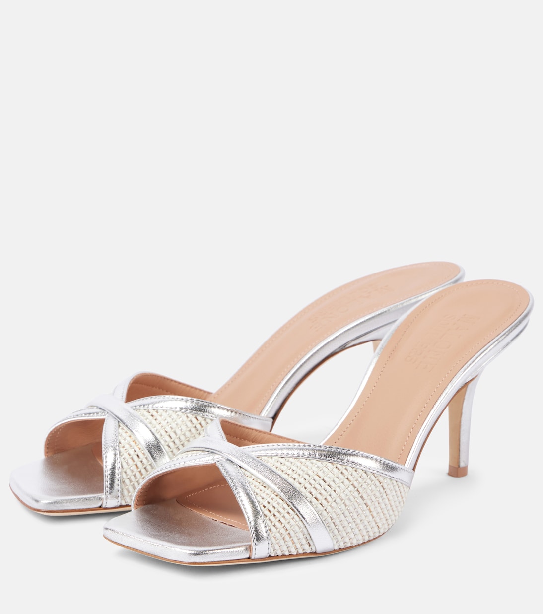 Perla 70 raffia sandals | Malone Souliers