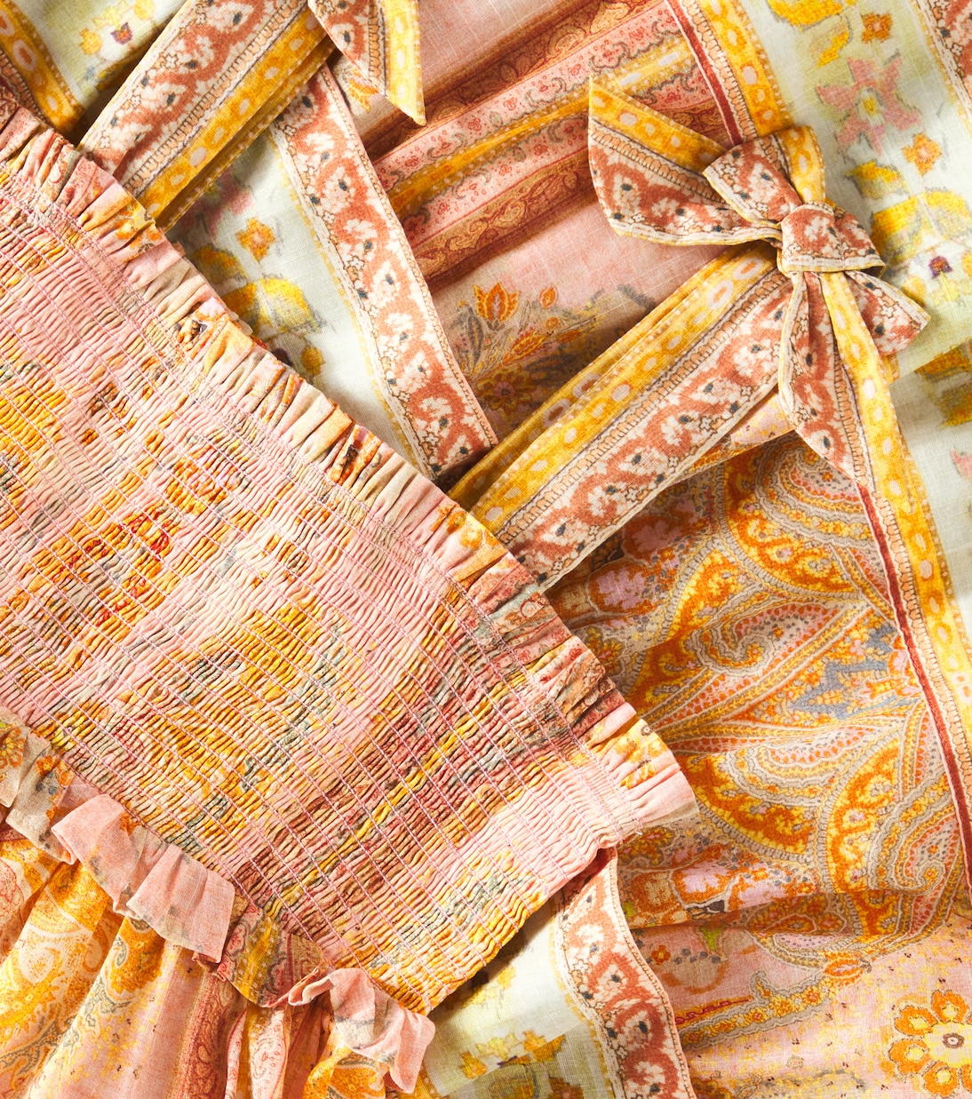 Abito Wylie Tiered Shirred in cotone | Zimmermann Kids