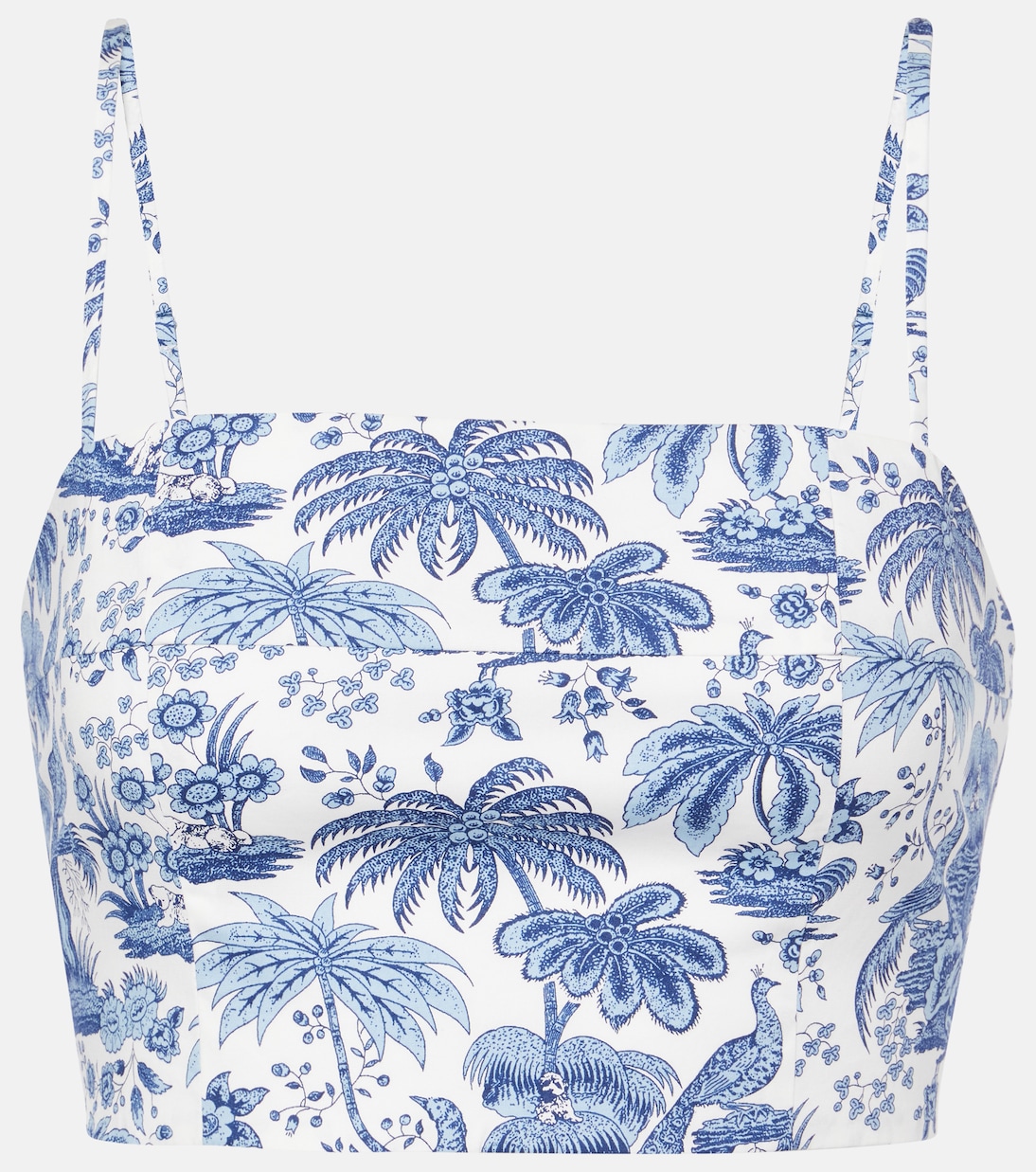 Top cropped Federico in cotone con stampa | Staud