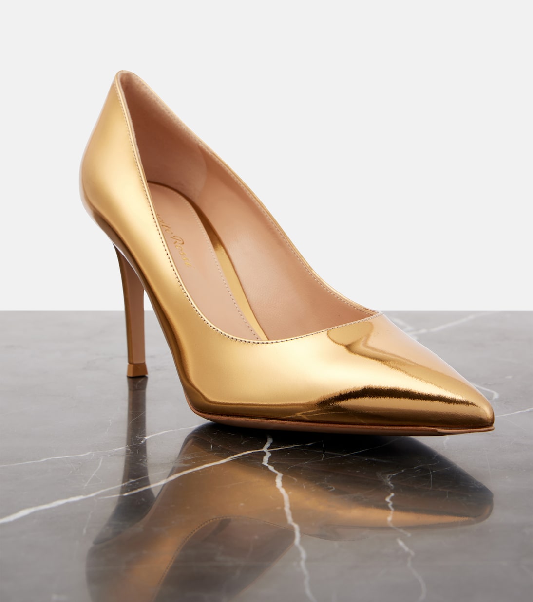Pumps Gianvito 85 aus Metallic-Leder | Gianvito Rossi