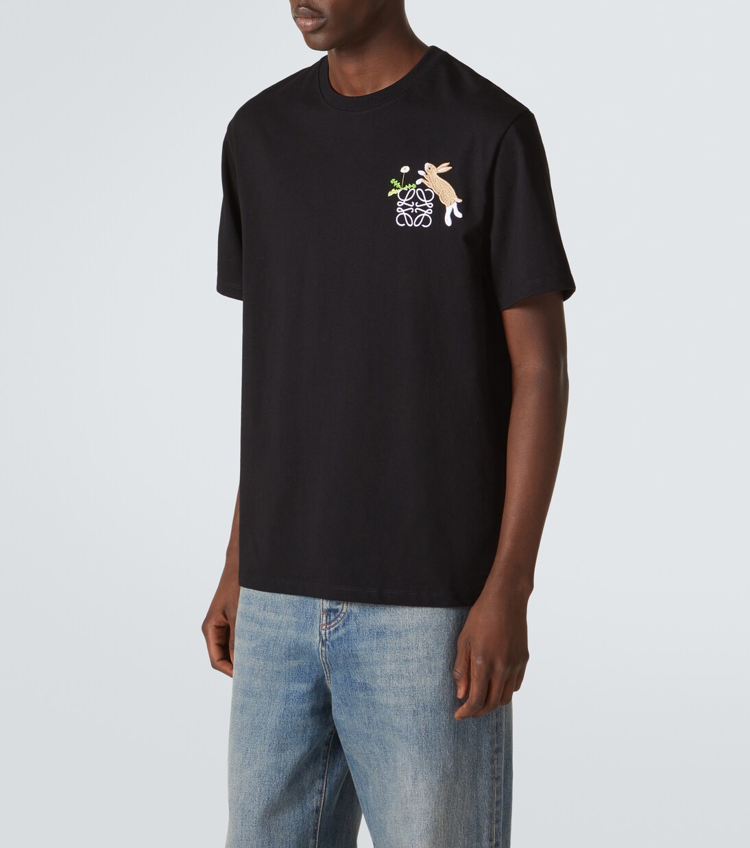 X Suna Fujita T-Shirt Bunny aus Baumwoll-Jersey | Loewe