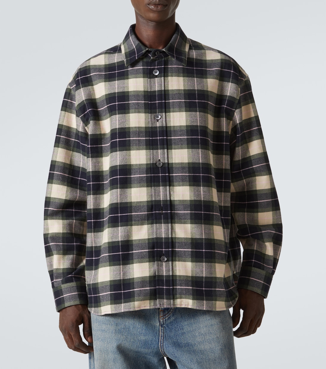 Camicia in flanella di cotone a quadri | Loewe