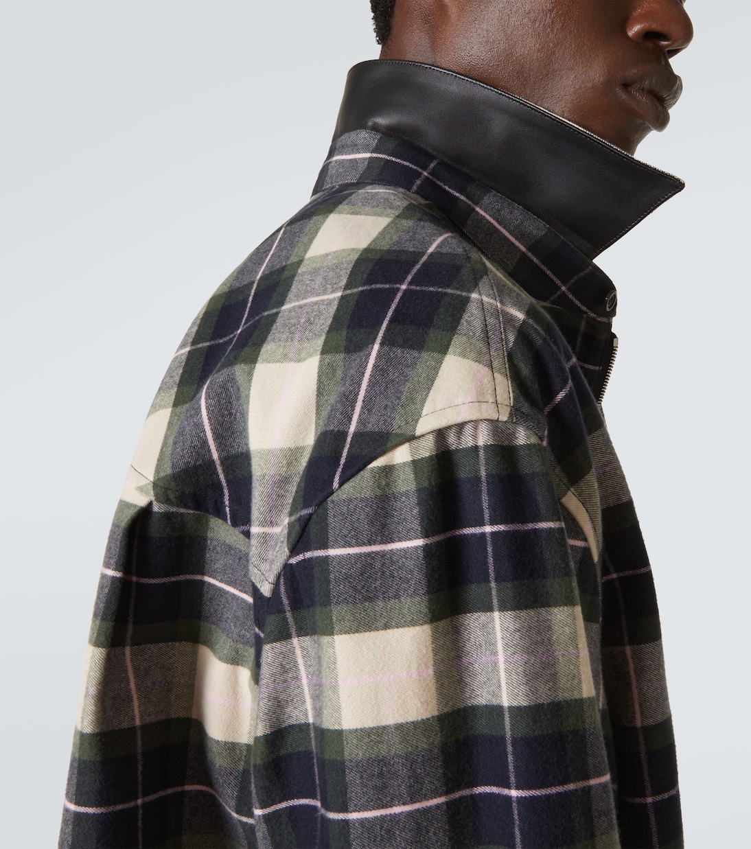Camicia in flanella di cotone a quadri | Loewe