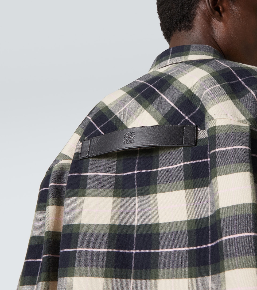 Camicia in flanella di cotone a quadri | Loewe
