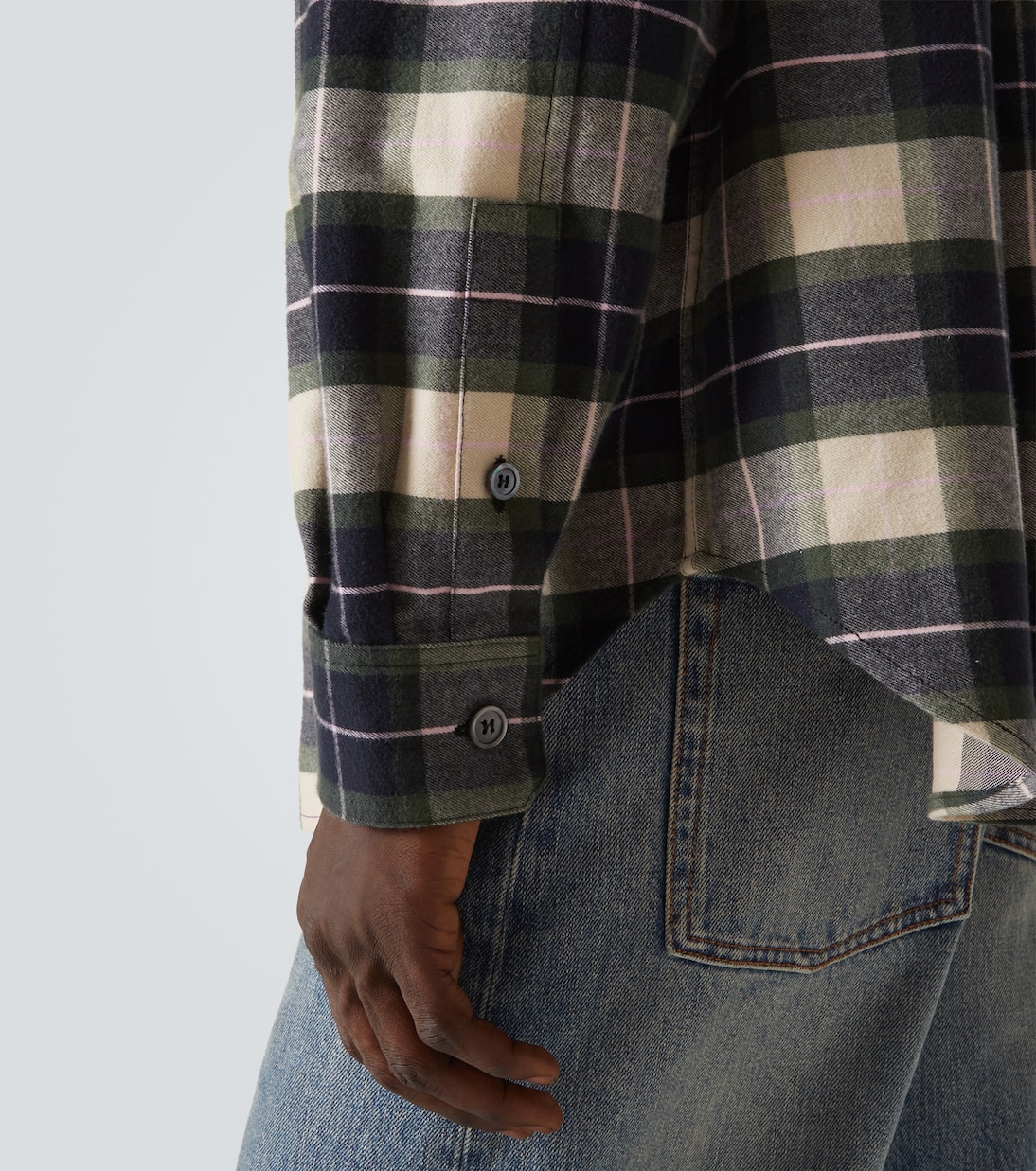 Camicia in flanella di cotone a quadri | Loewe