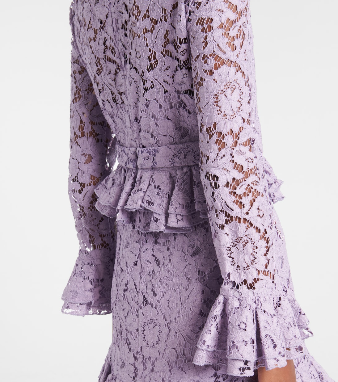 Robe en dentelle à fleurs | Valentino