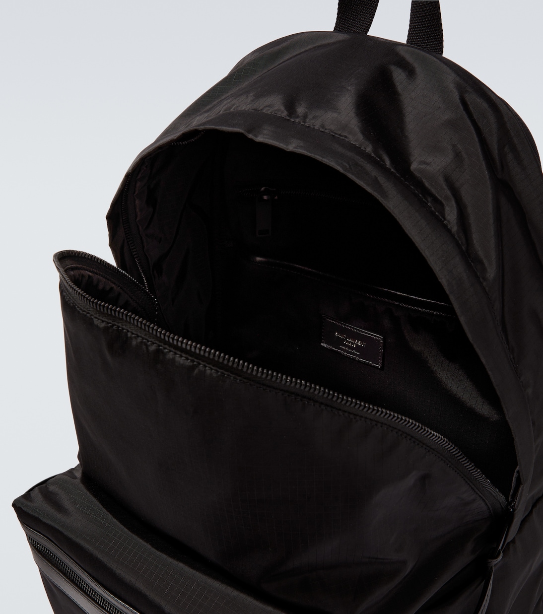 Zaino City in ripstop con pelle | Saint Laurent