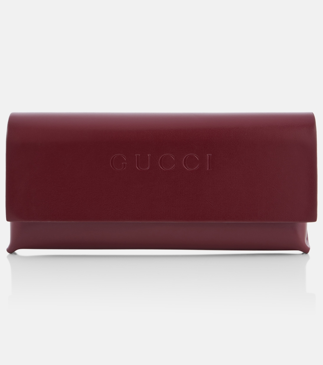 Occhiali da sole cat-eye GUCCI con logo Double G, stile giovanile e moda italiana.