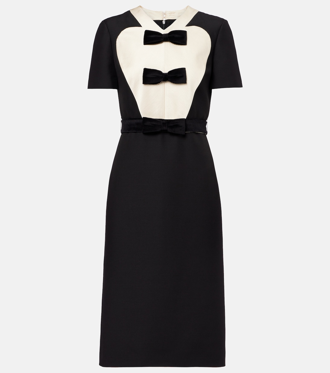 Robe midi en Crepe Couture | Valentino