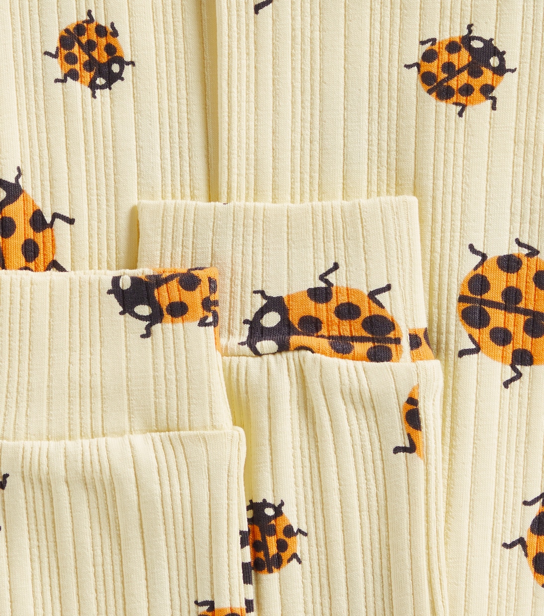Ladybugs printed cotton-blend jersey leggings | Mini Rodini