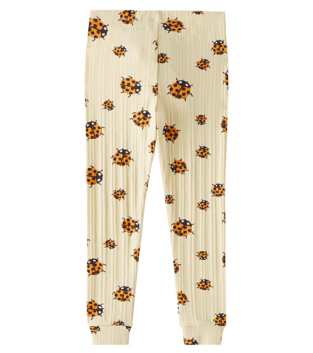 Ladybugs printed cotton-blend jersey leggings | Mini Rodini