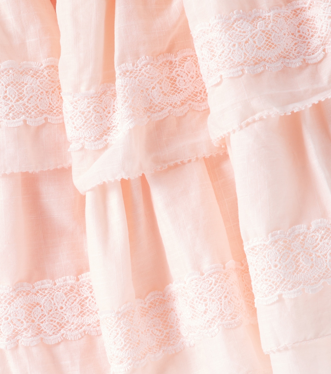 Falda de algodón a capas con encaje | Petite Amalie  