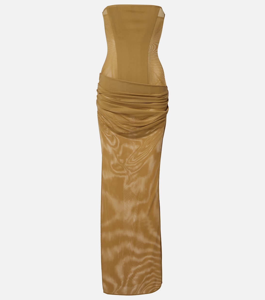 Sheer strapless corset dress | Alex Perry