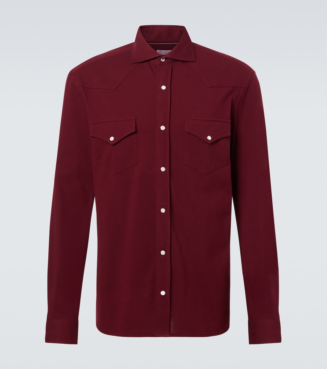 Cotton piqué Western shirt | Brunello Cucinelli
