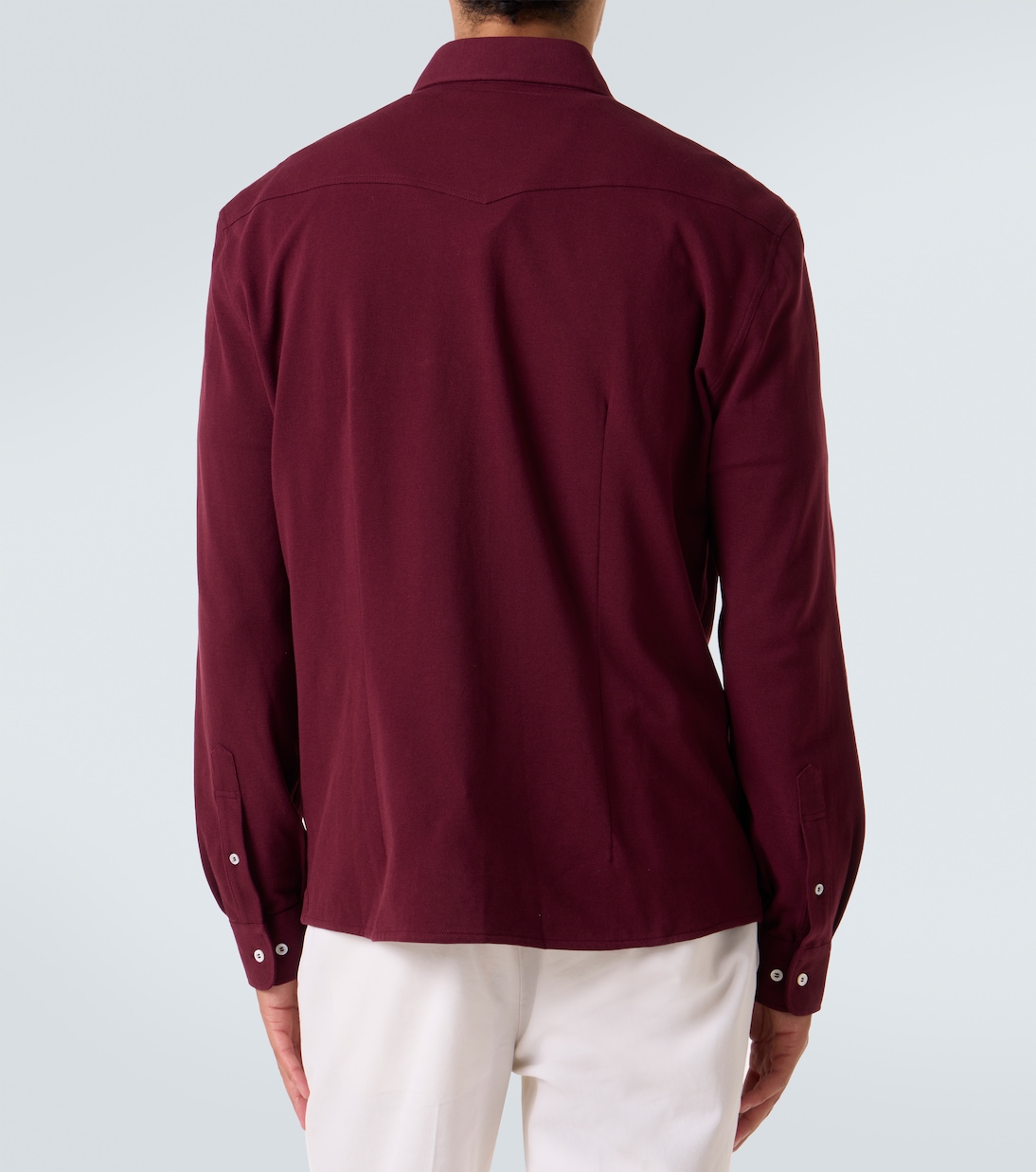 Cotton piqué Western shirt | Brunello Cucinelli