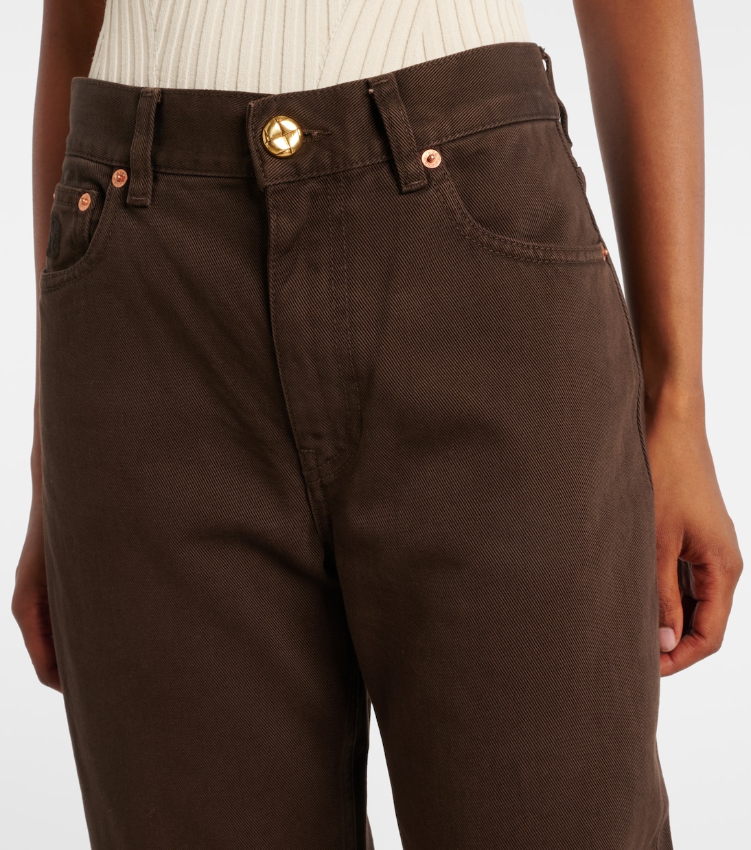Paso embroidered straight jeans | Blazé Milano