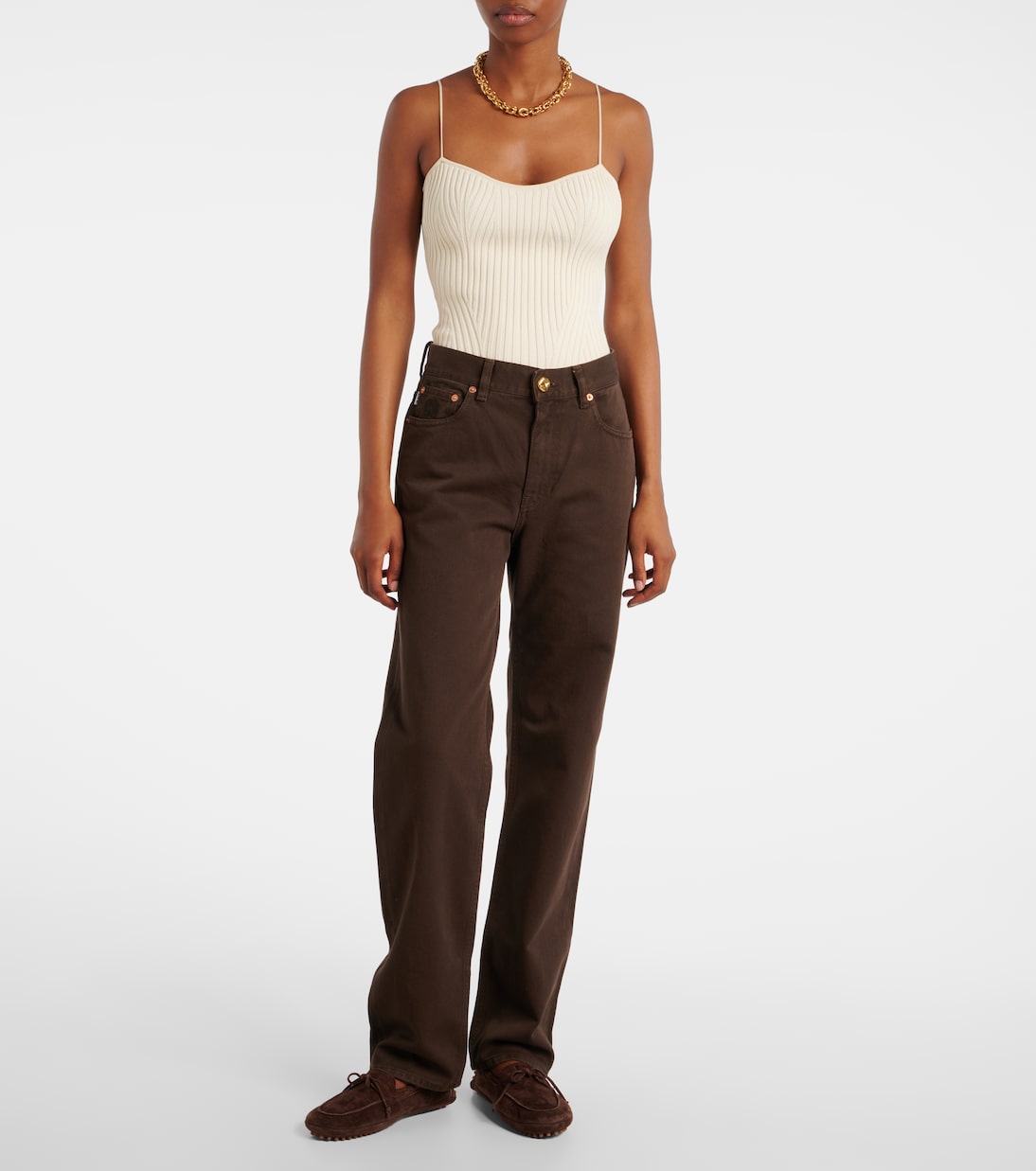 Paso embroidered straight jeans | Blazé Milano