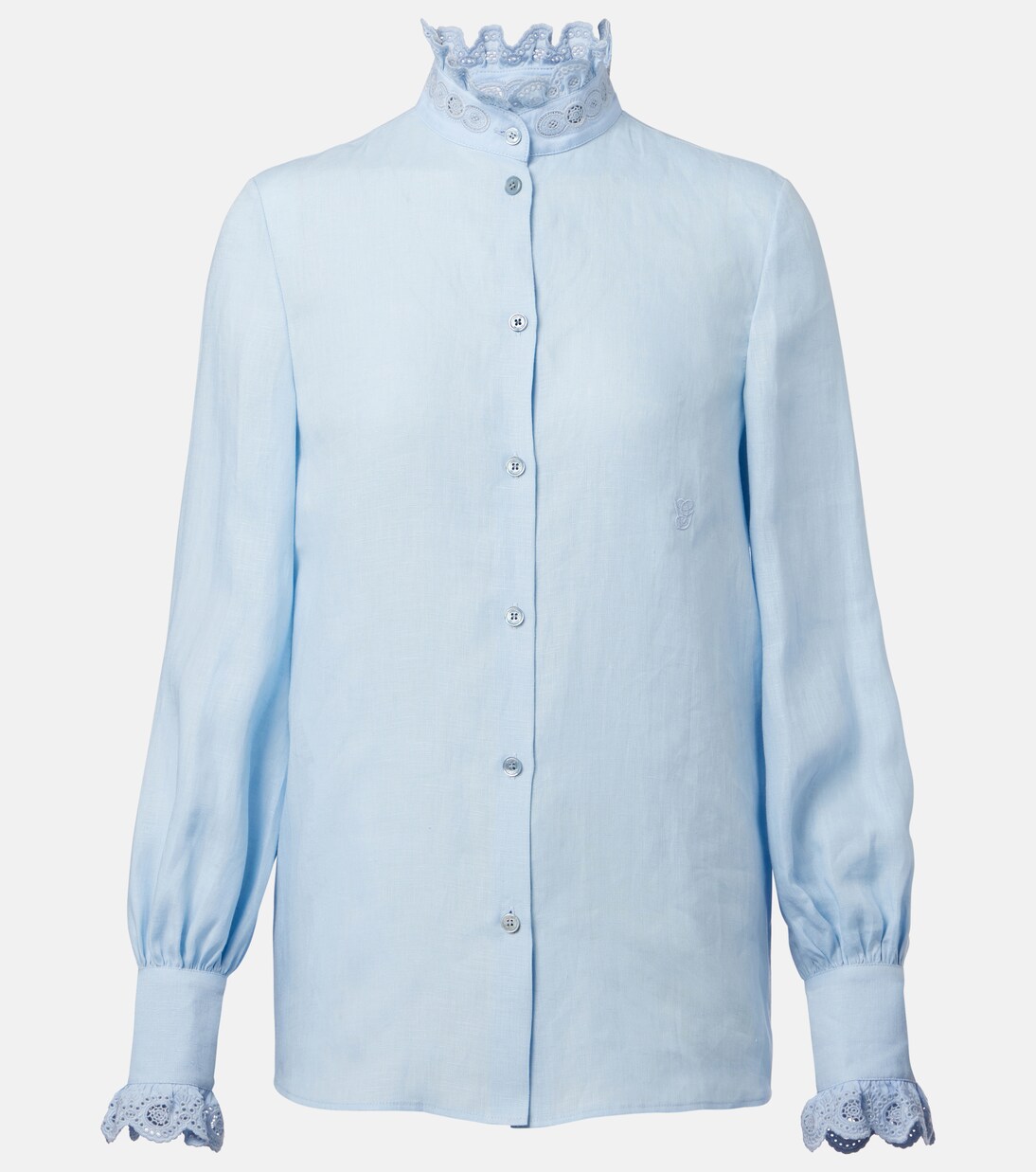 Broderie anglaise linen shirt | Valentino