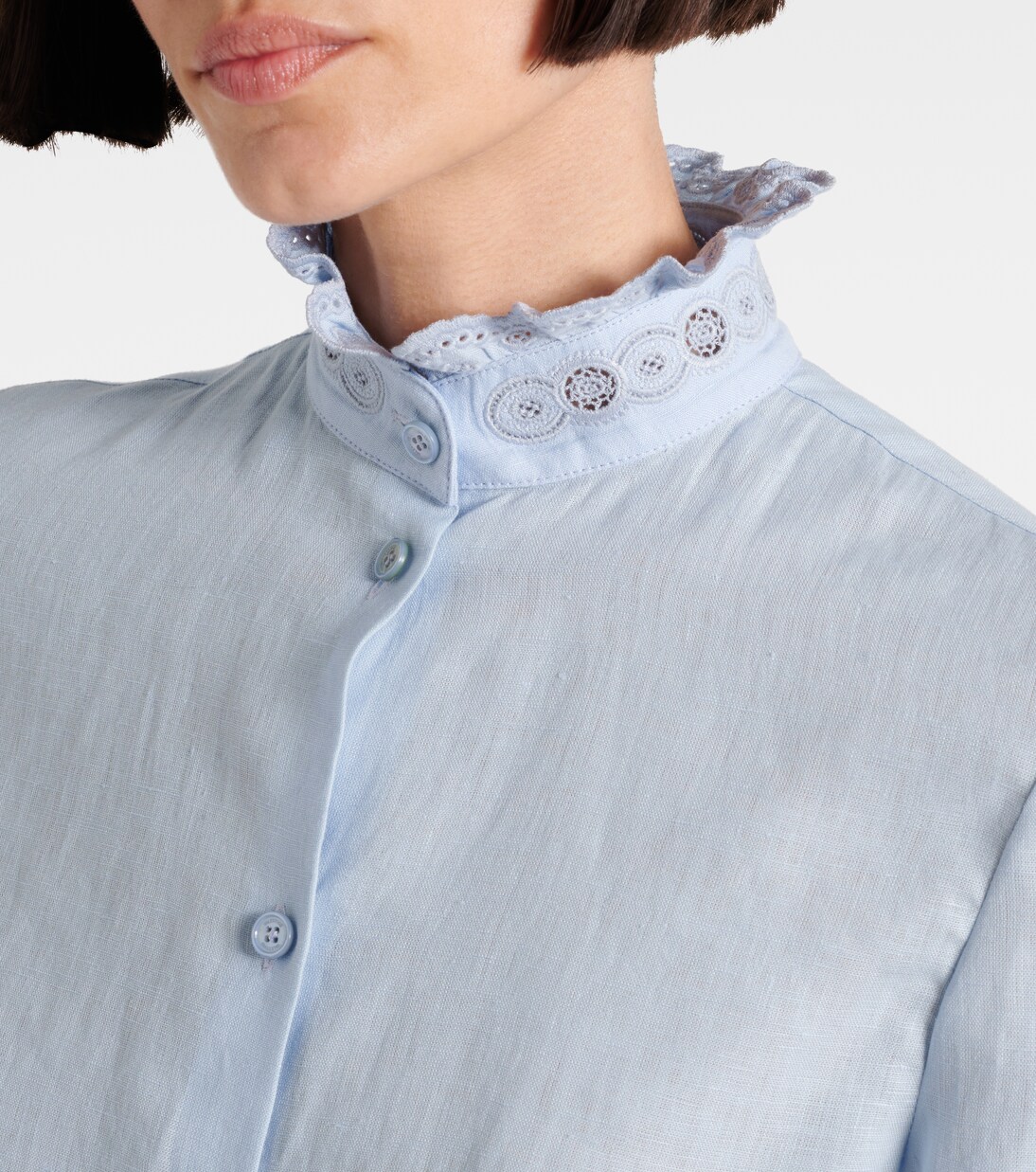 Broderie anglaise linen shirt | Valentino