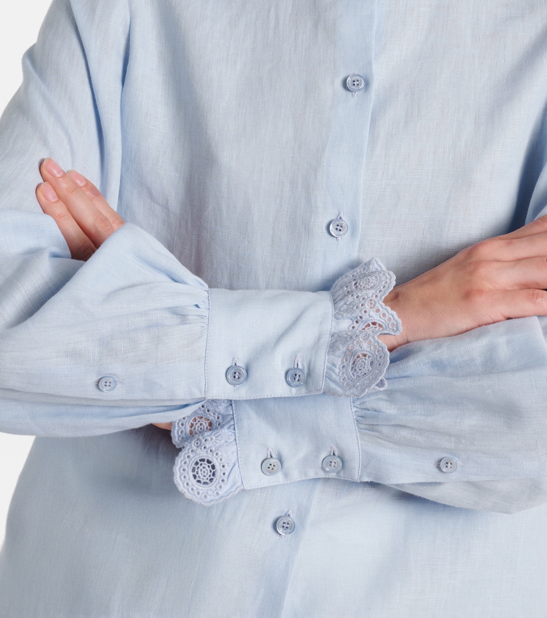 Broderie anglaise linen shirt | Valentino