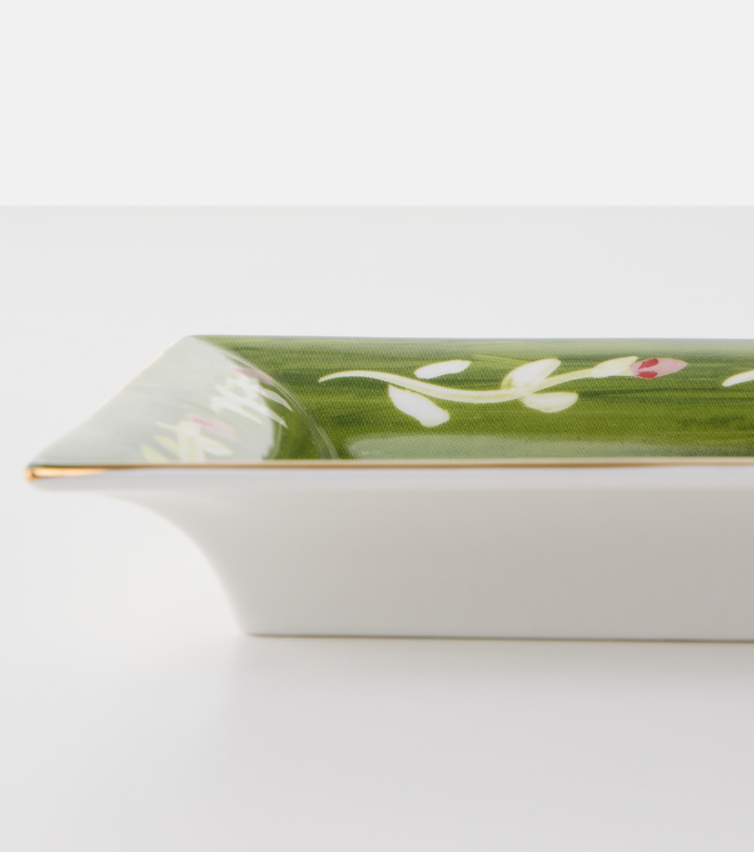 Plateau Fiori Bianchi en porcelaine | Bitossi