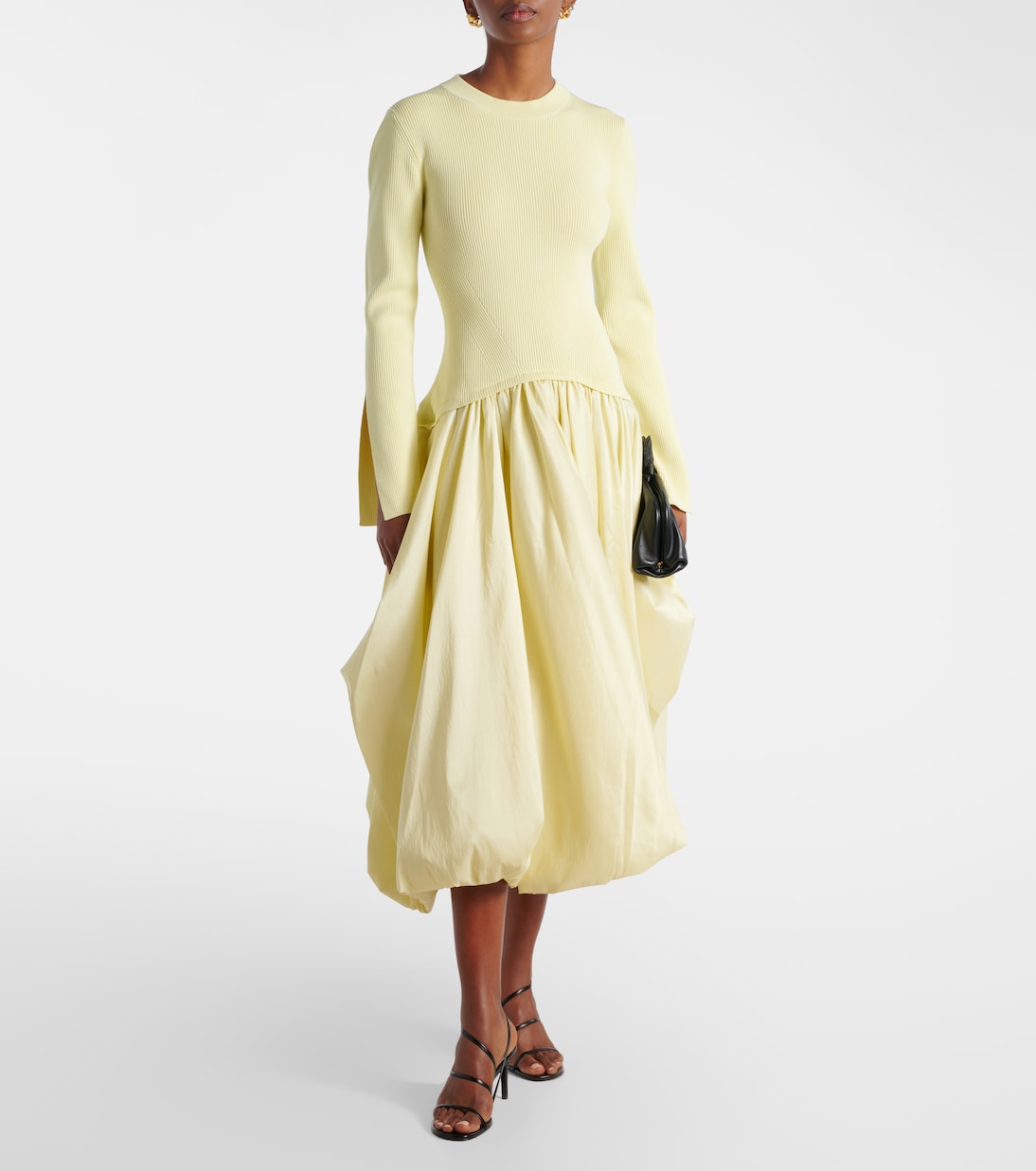 Izzy strapless taffeta midi dress | Simkhai