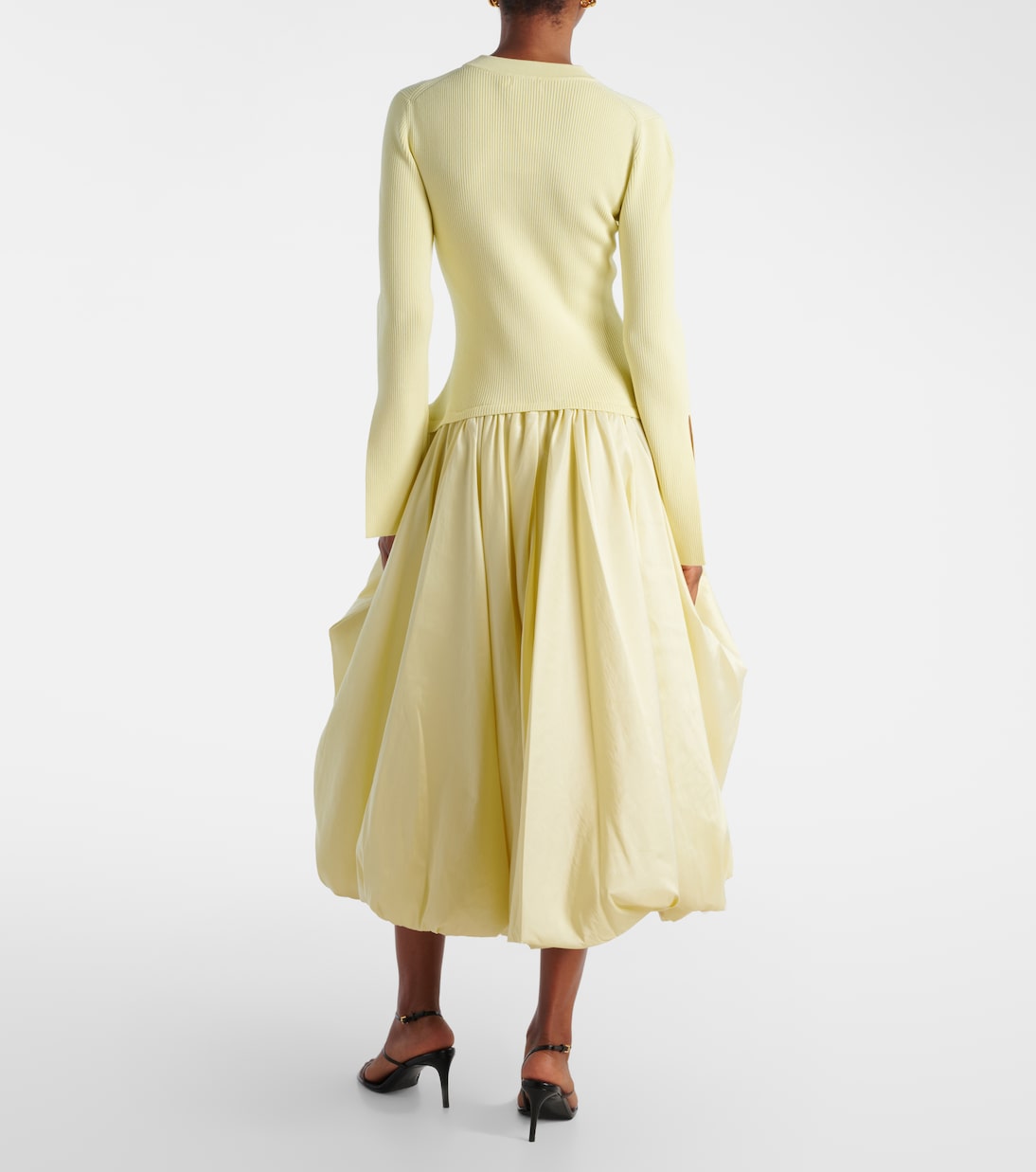 Izzy strapless taffeta midi dress | Simkhai