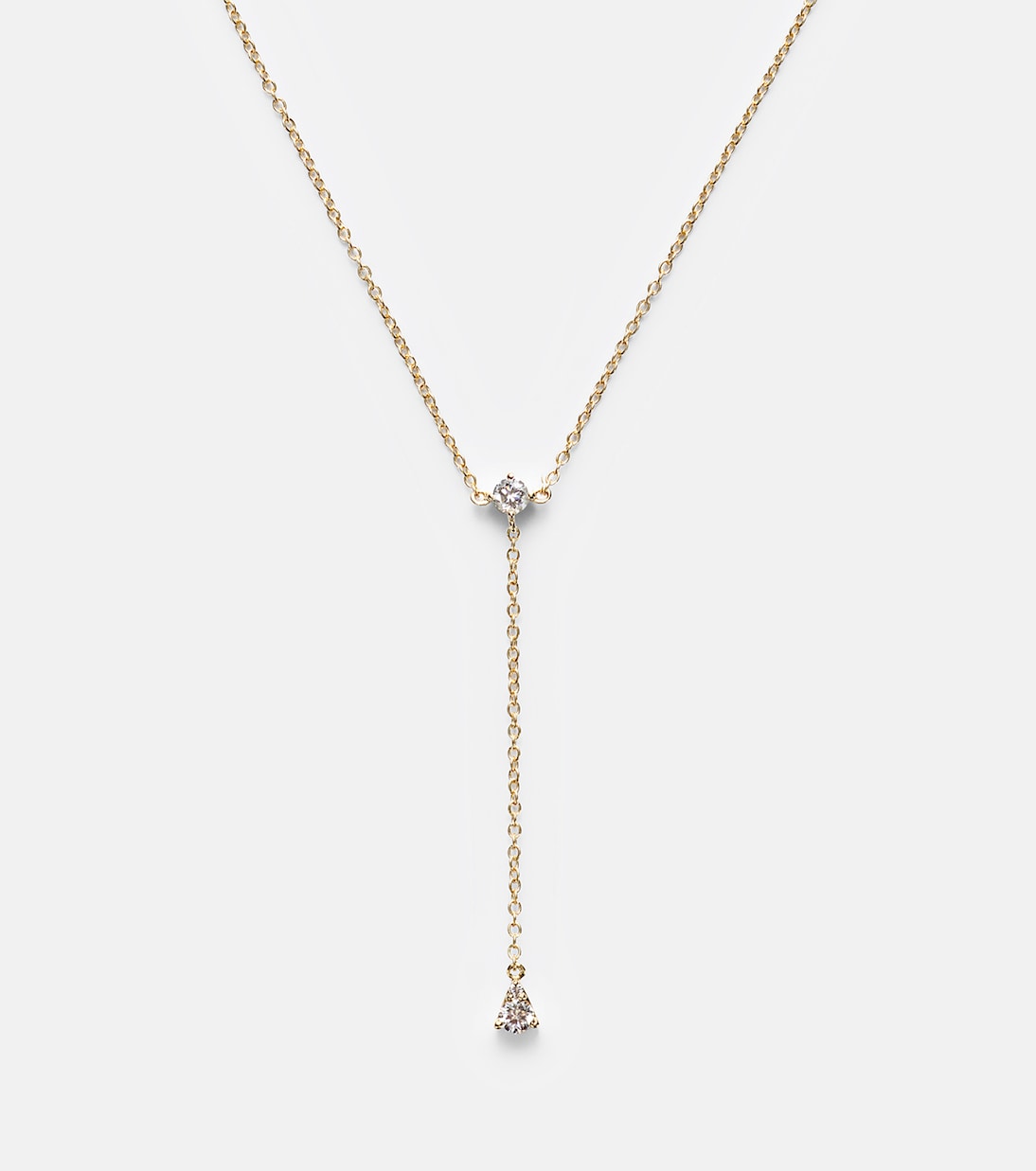 Halskette Perfect Pear aus 14kt Gelbgold mit Diamanten | Stone and Strand