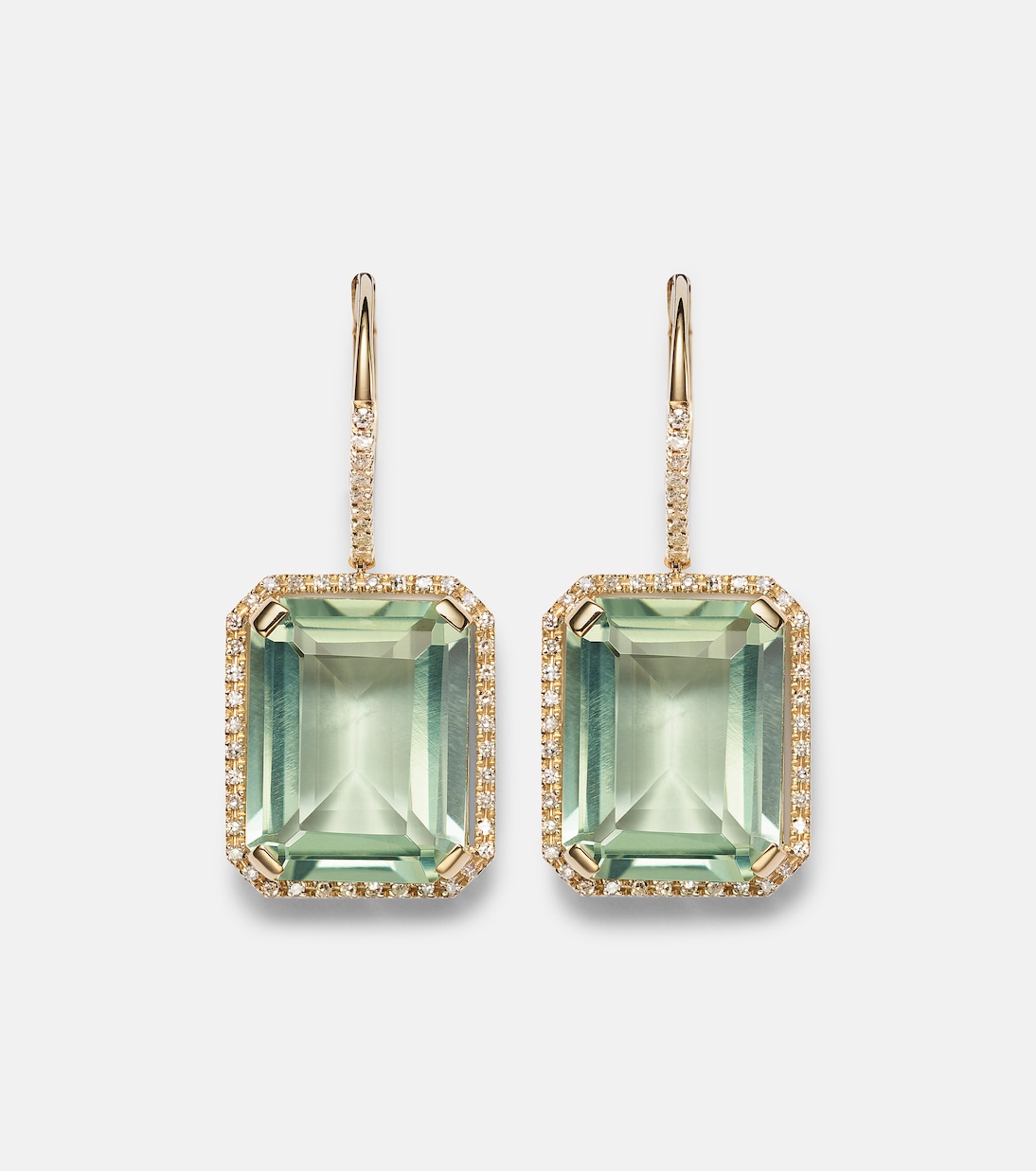 Boucles d’oreilles Portrait en or 18 ct, améthystes et diamants | Shay Jewelry