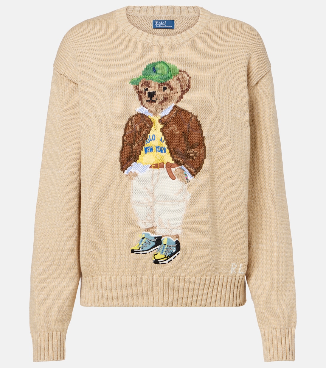 Polo Bear intarsia cotton sweater | Polo Ralph Lauren