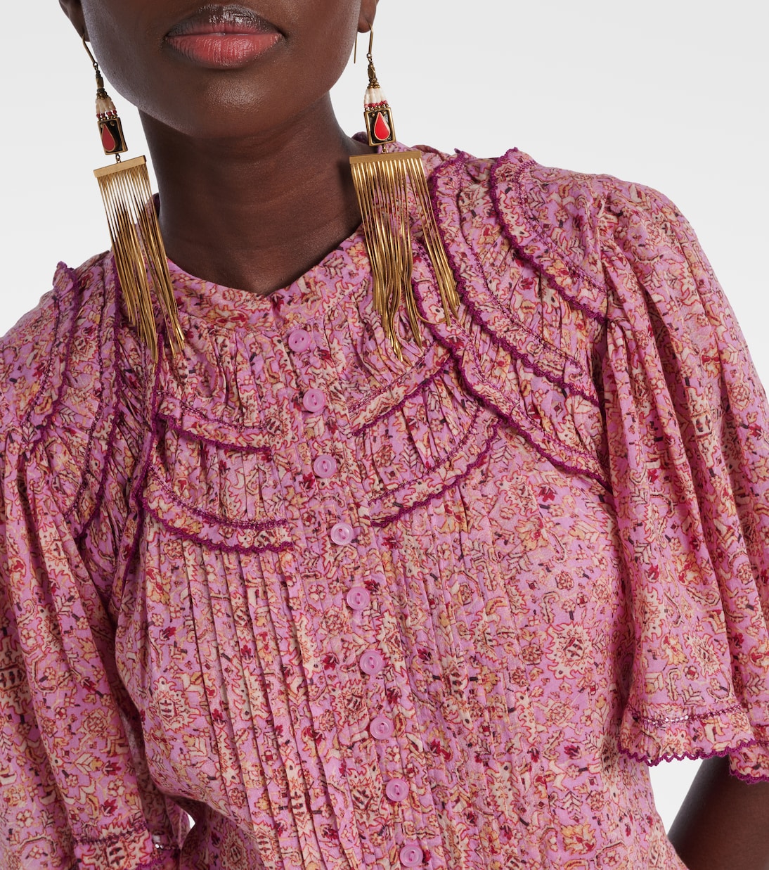 Vestido corto Celyn de algodón | Marant Etoile