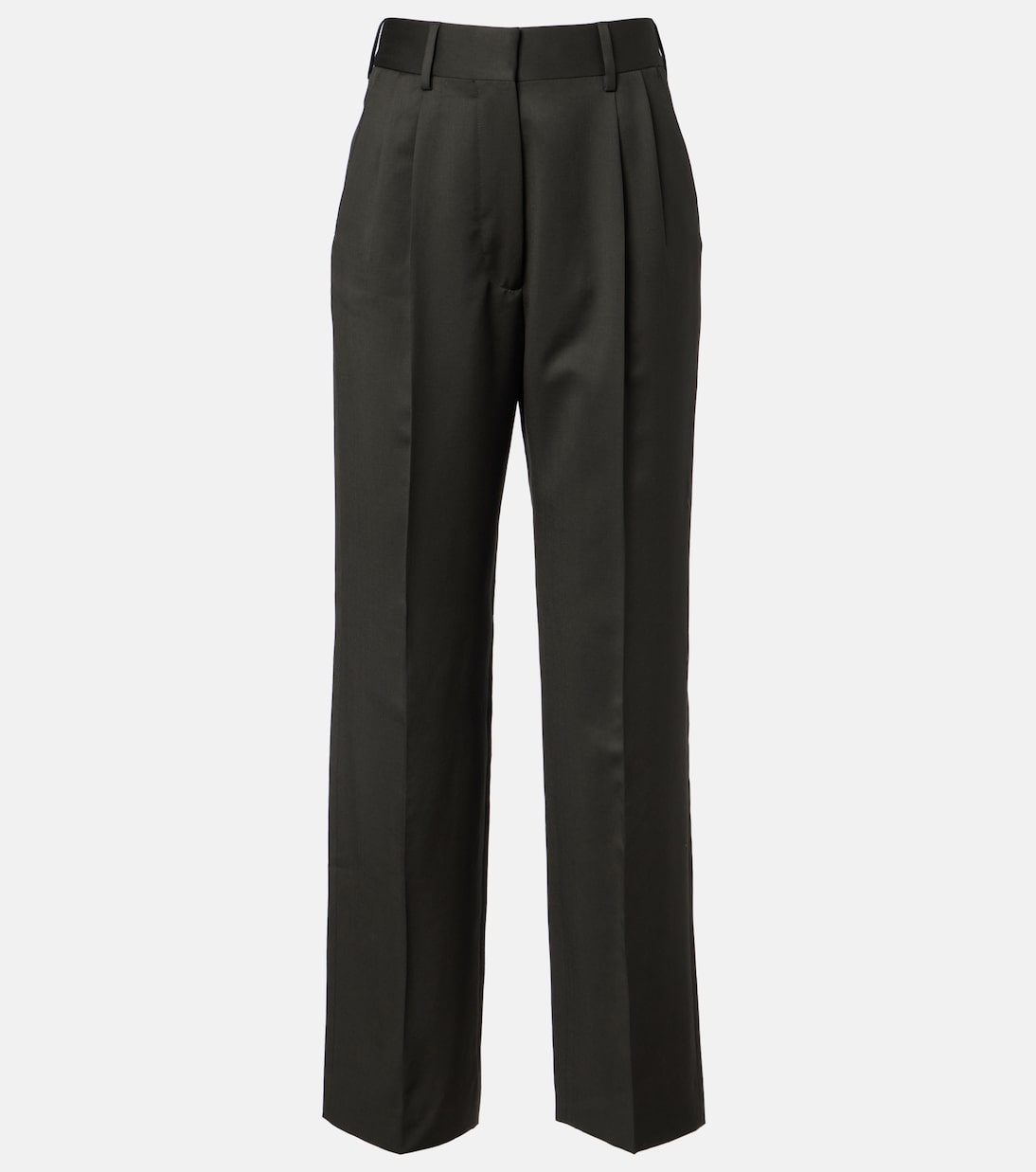 Fox high-rise wool and mohair wide-leg pants | Blazé Milano