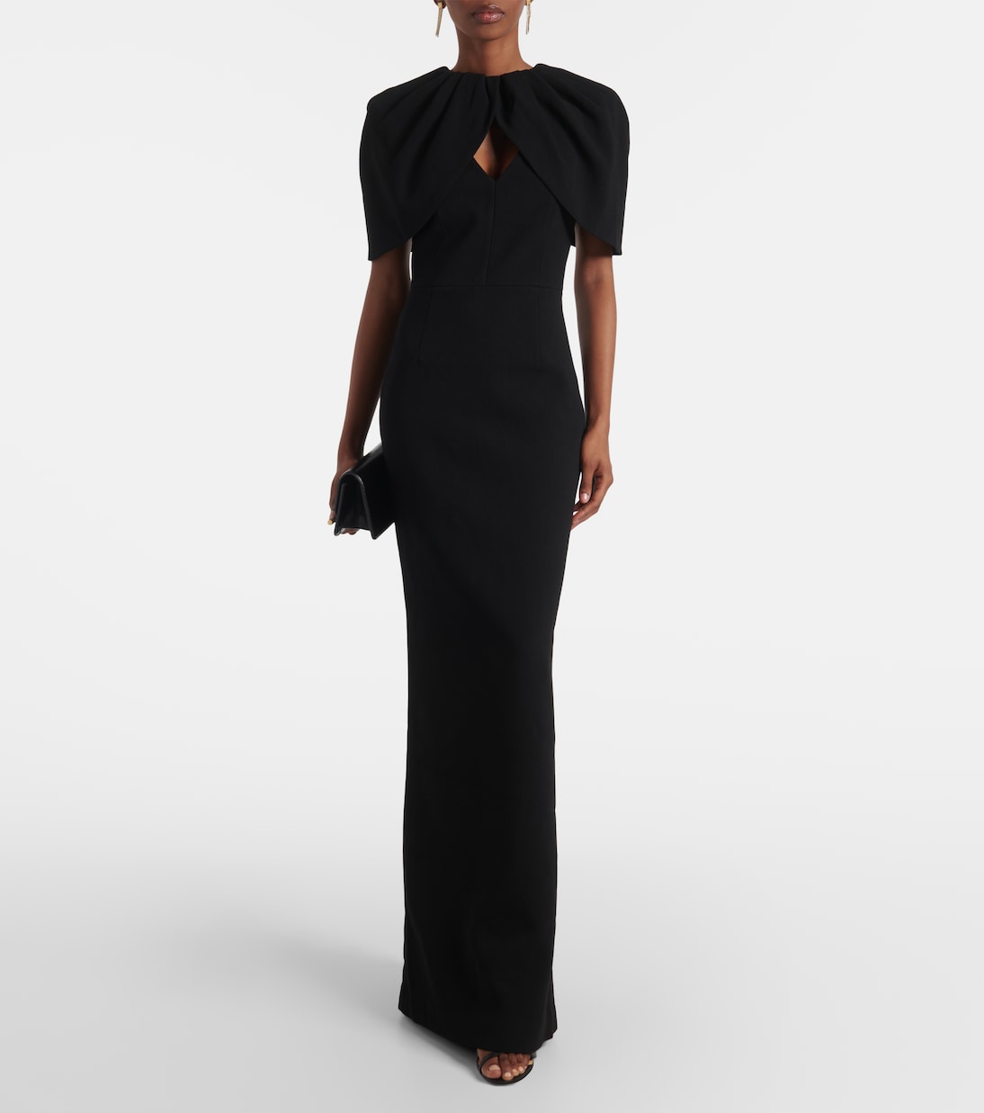 Robe longue Cameron en crêpe | Rebecca Vallance