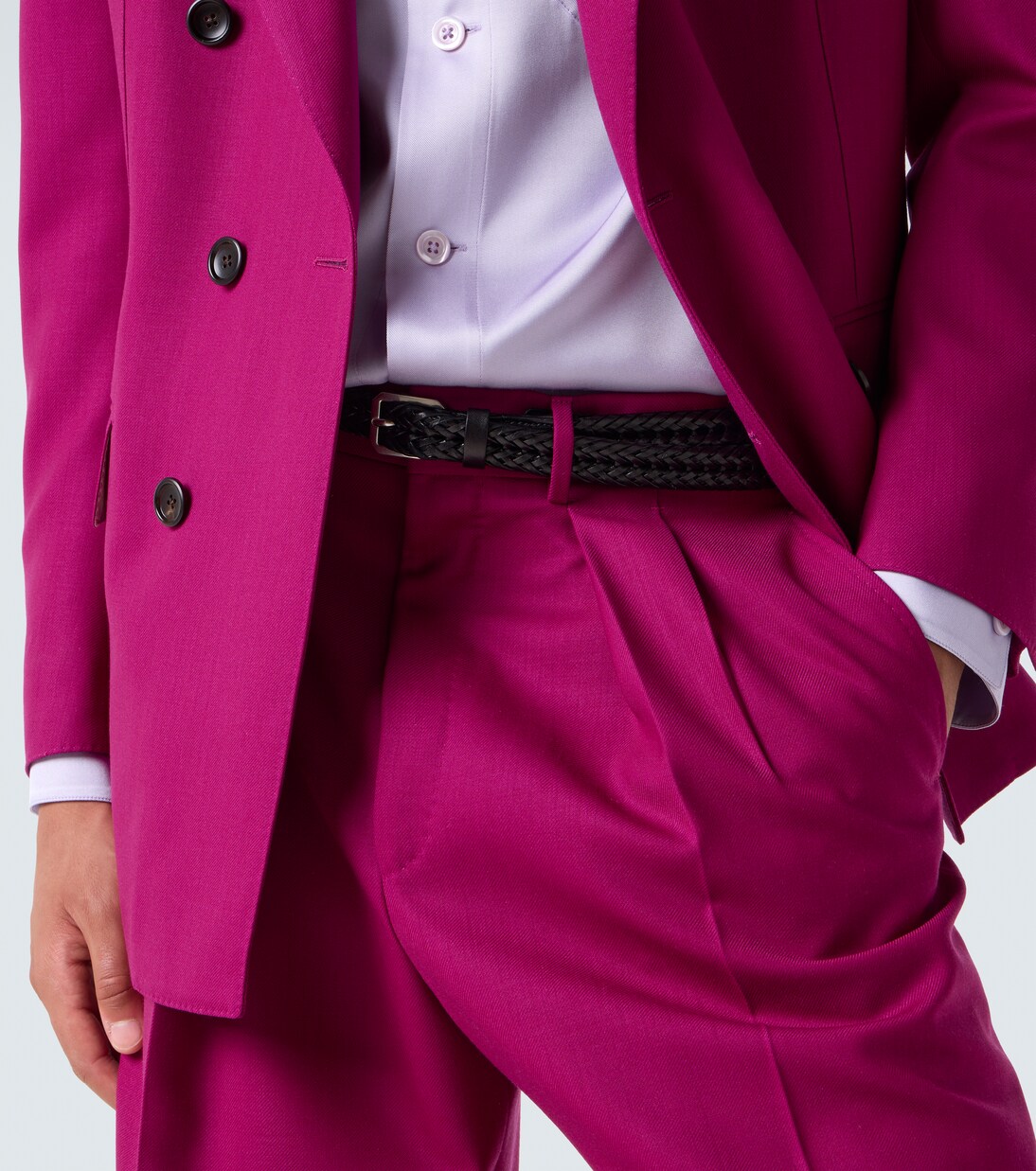 Braided leather belt | Tom Ford