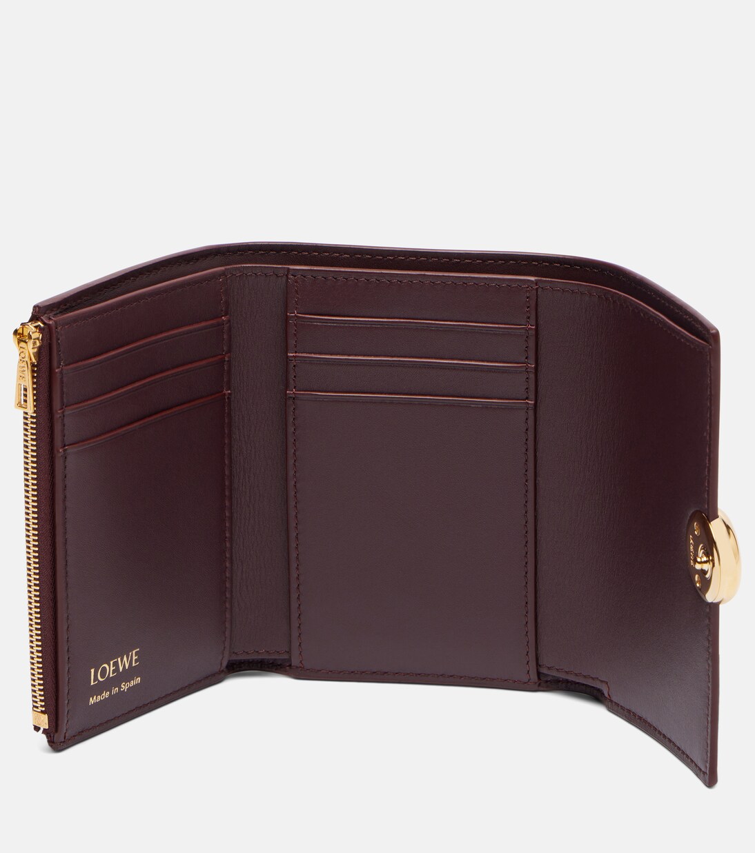 Pebble Small leather wallet | Loewe
