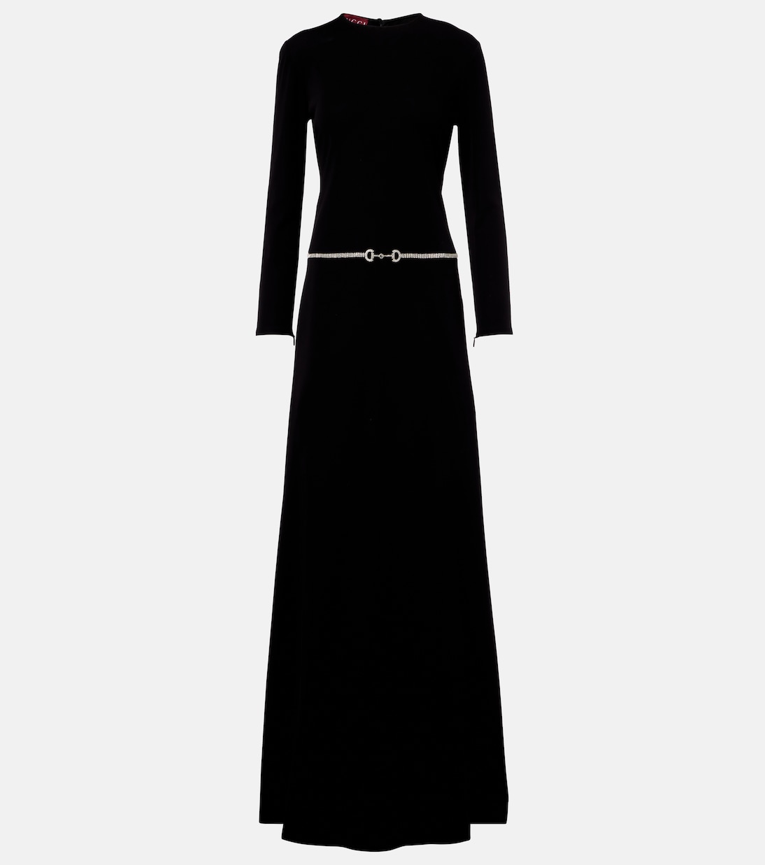 Horsebit embellished jersey maxi dress | Gucci
