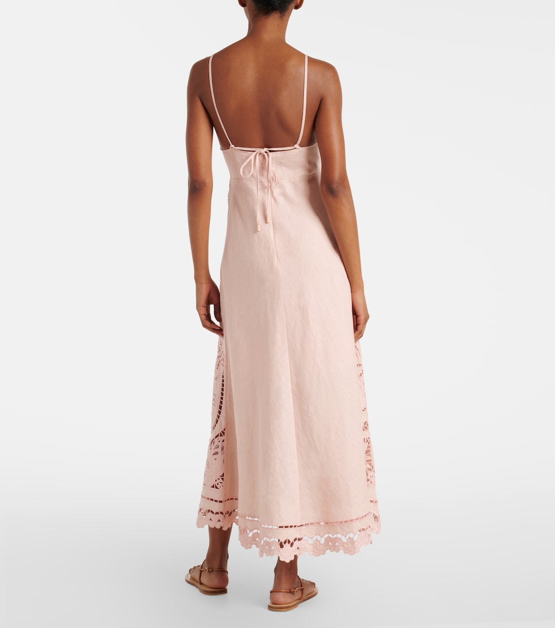 Embroidered linen slip dress | Farm Rio