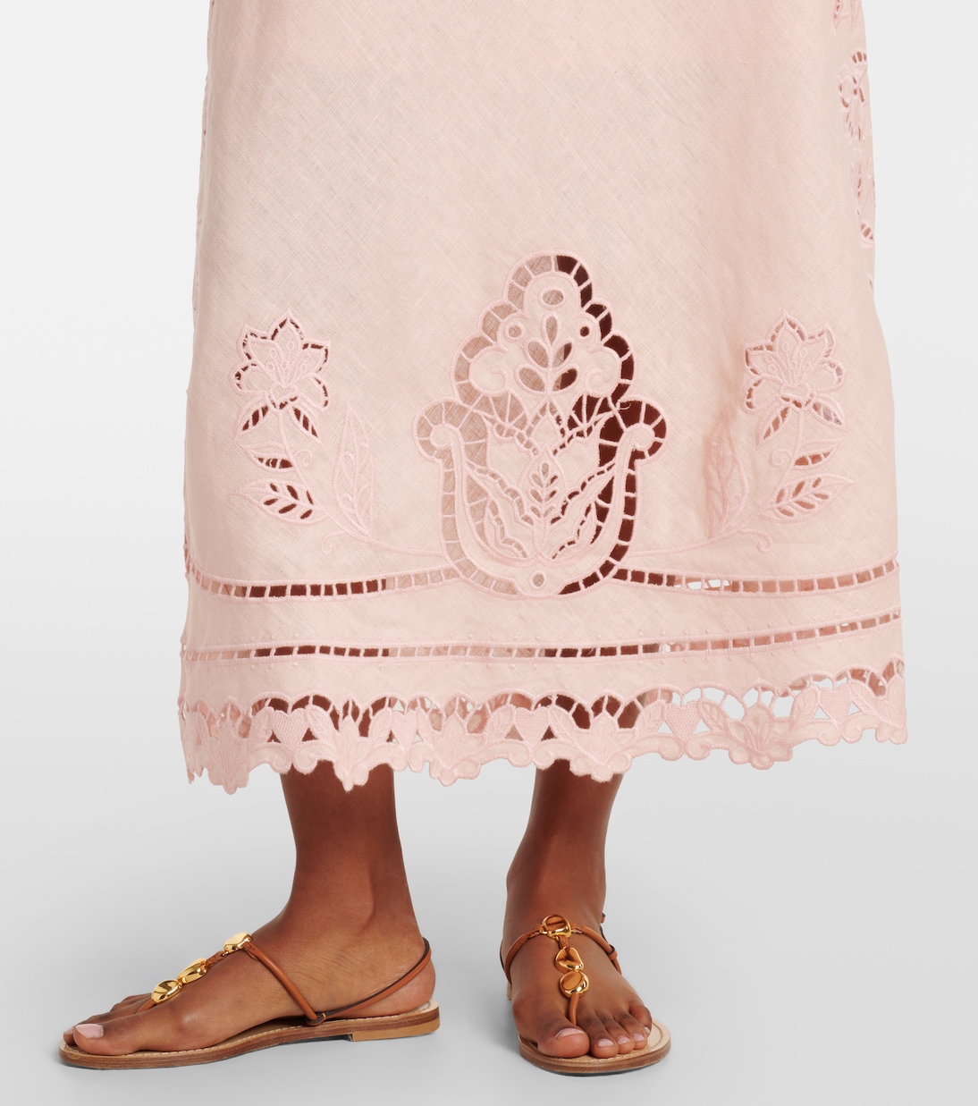 Embroidered linen slip dress | Farm Rio