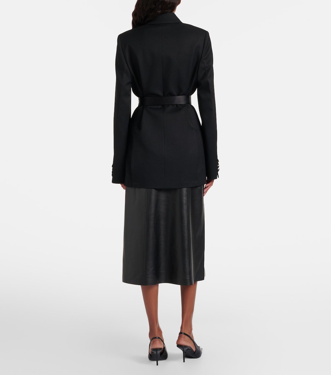 Bleistiftrock aus Leder | Victoria Beckham