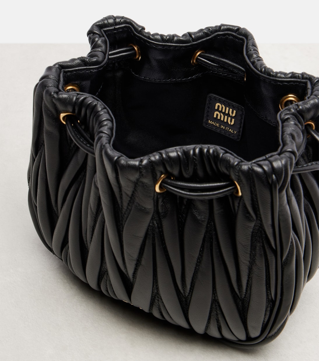 Leather clutch | Miu Miu