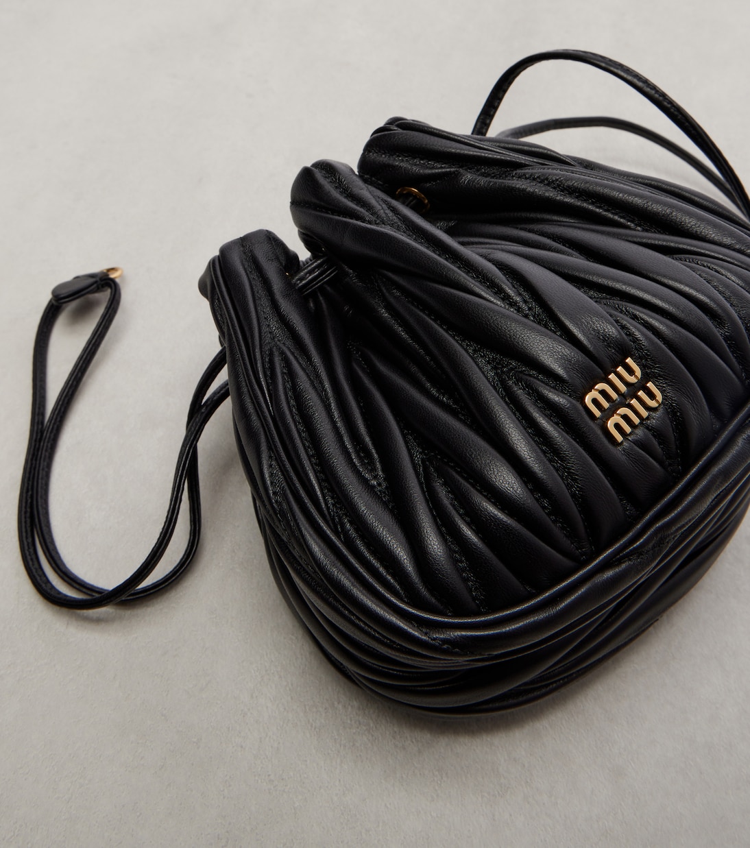 Leather clutch | Miu Miu