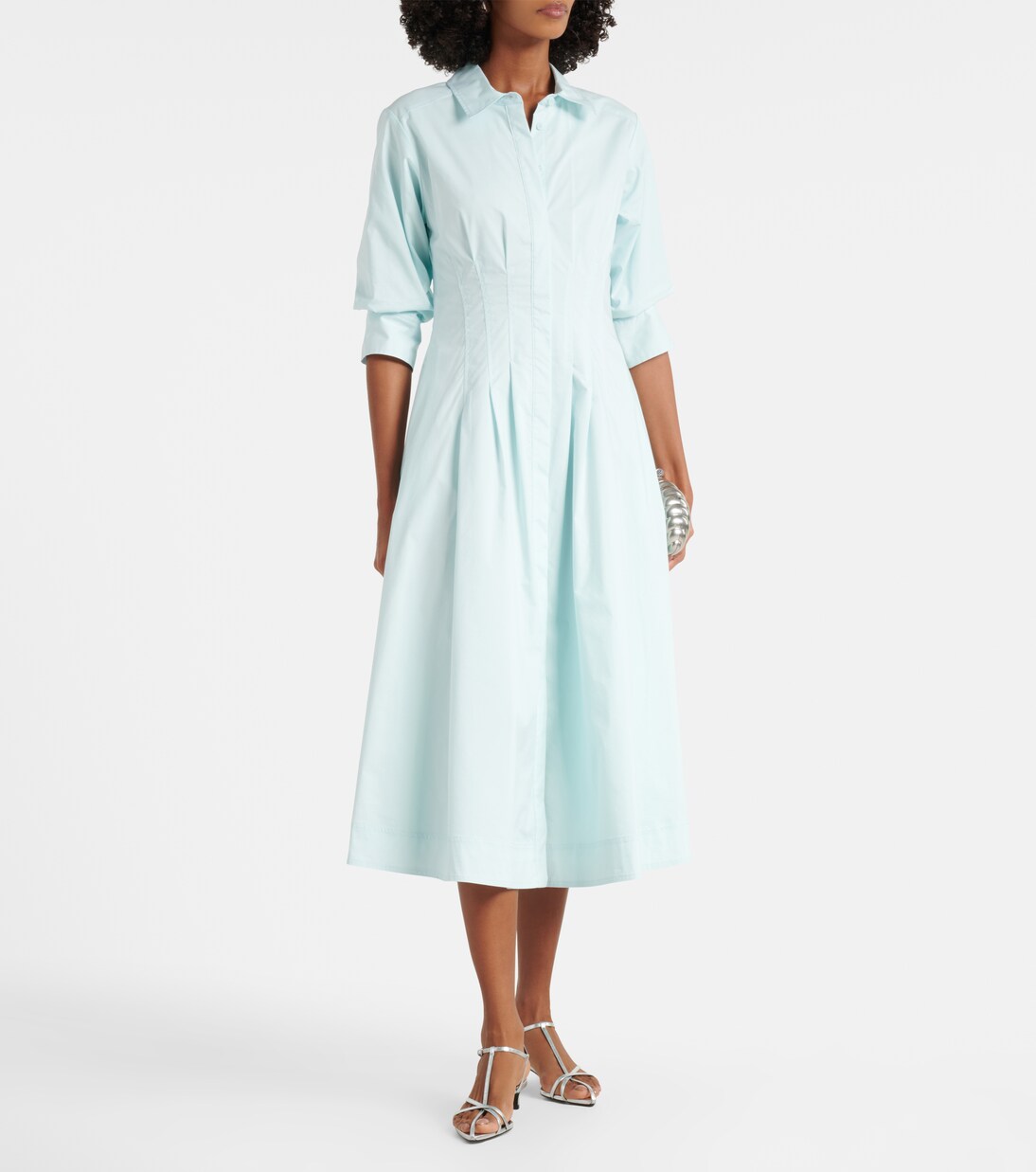 Jazz cotton-blend poplin shirt dress | Simkhai