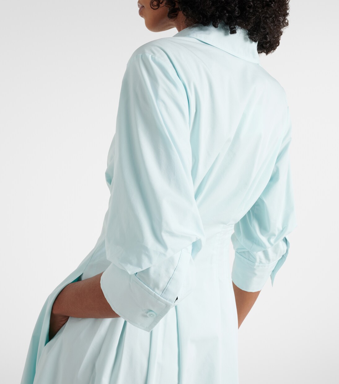 Jazz cotton-blend poplin shirt dress | Simkhai