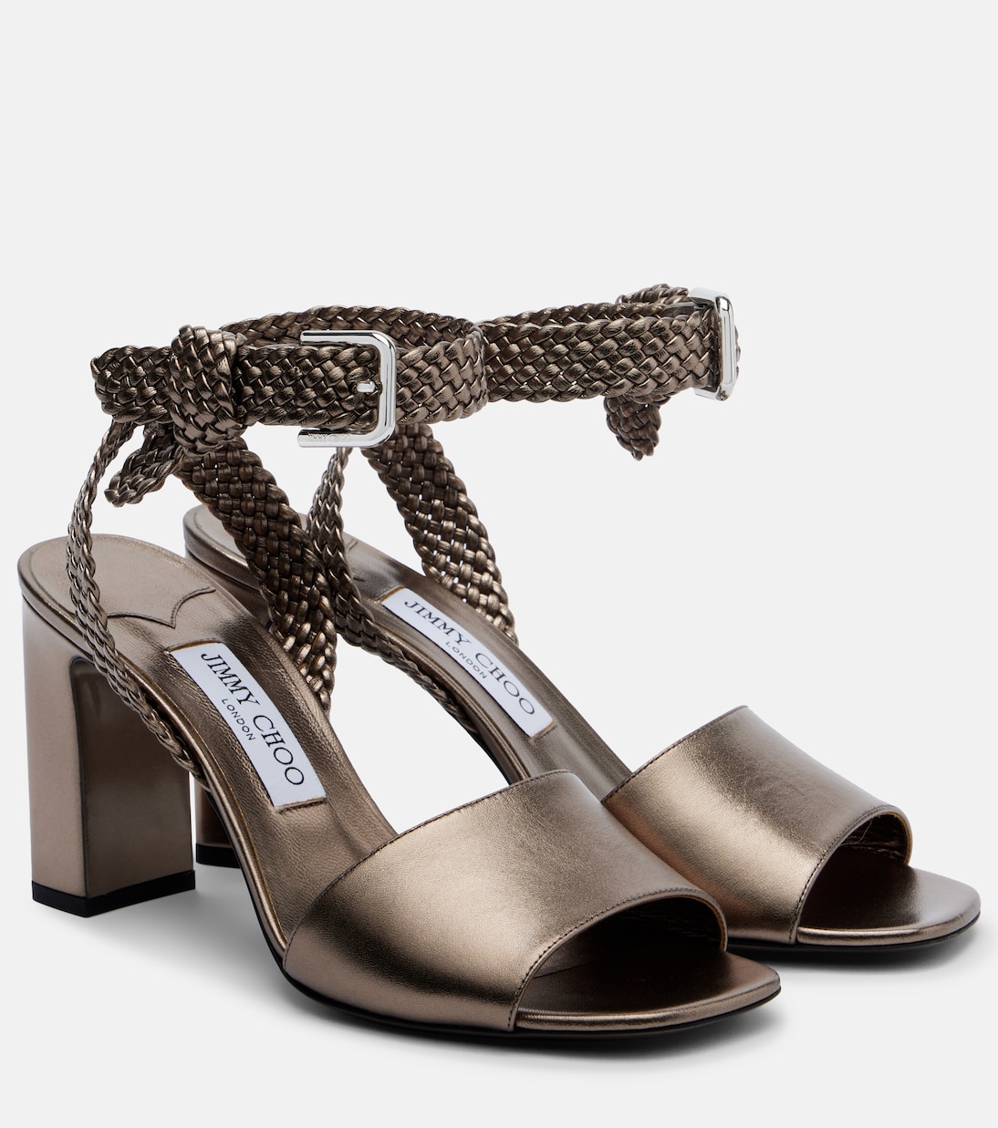 Sandalen Rori aus Metallic-Leder | Jimmy Choo