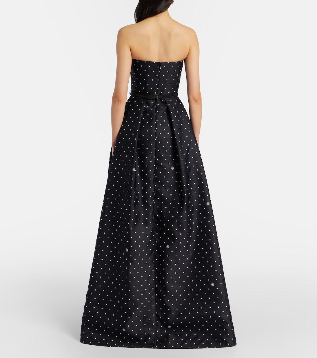 Belted polka-dot gown | Elie Saab