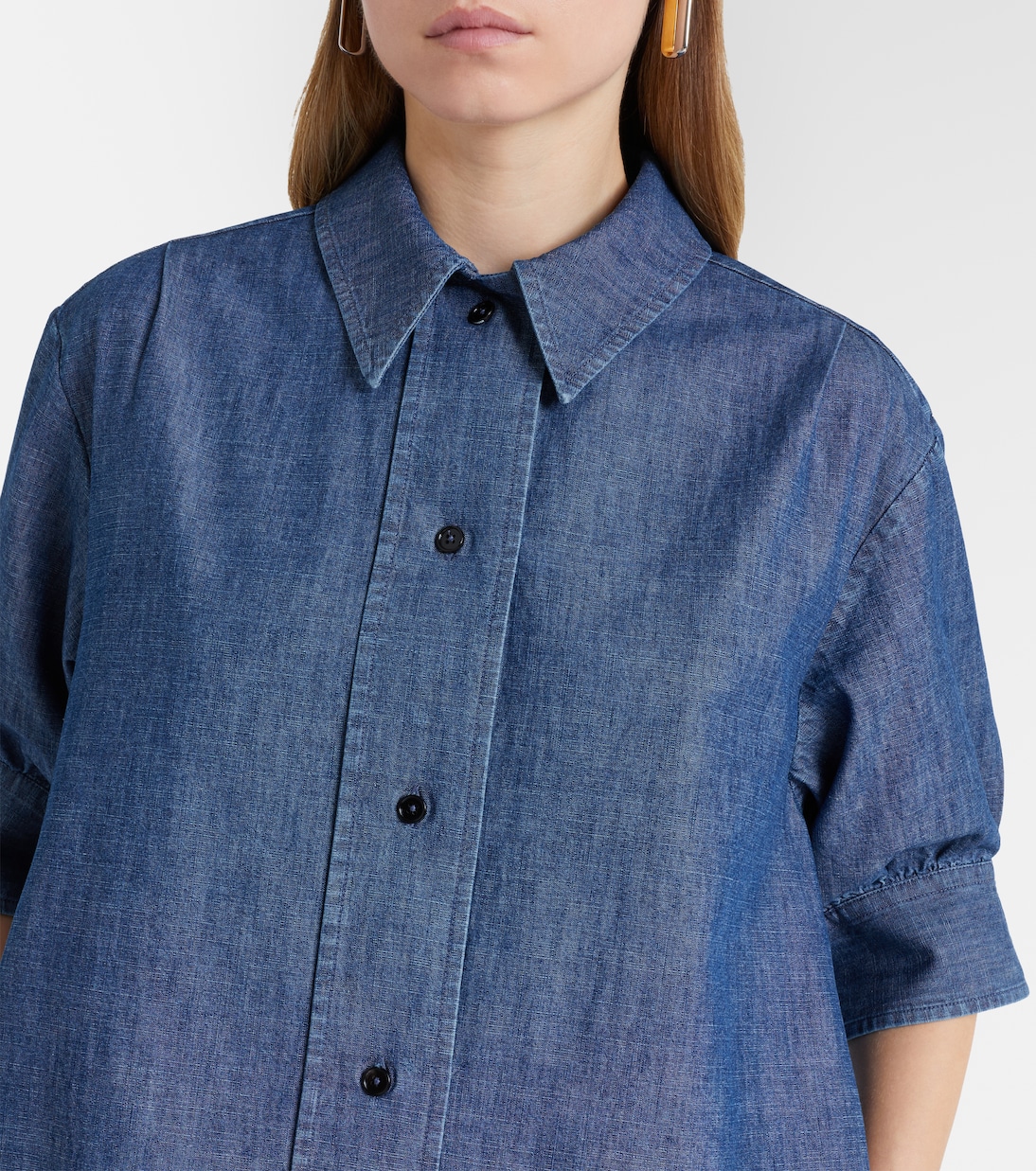 Cotton chambray shirt dress | Jil Sander