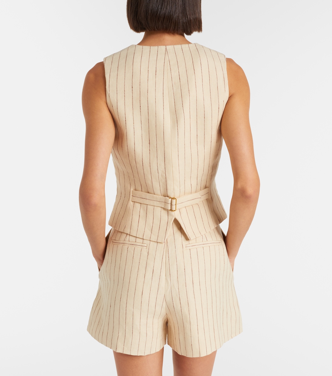 Striped linen vest | Zimmermann