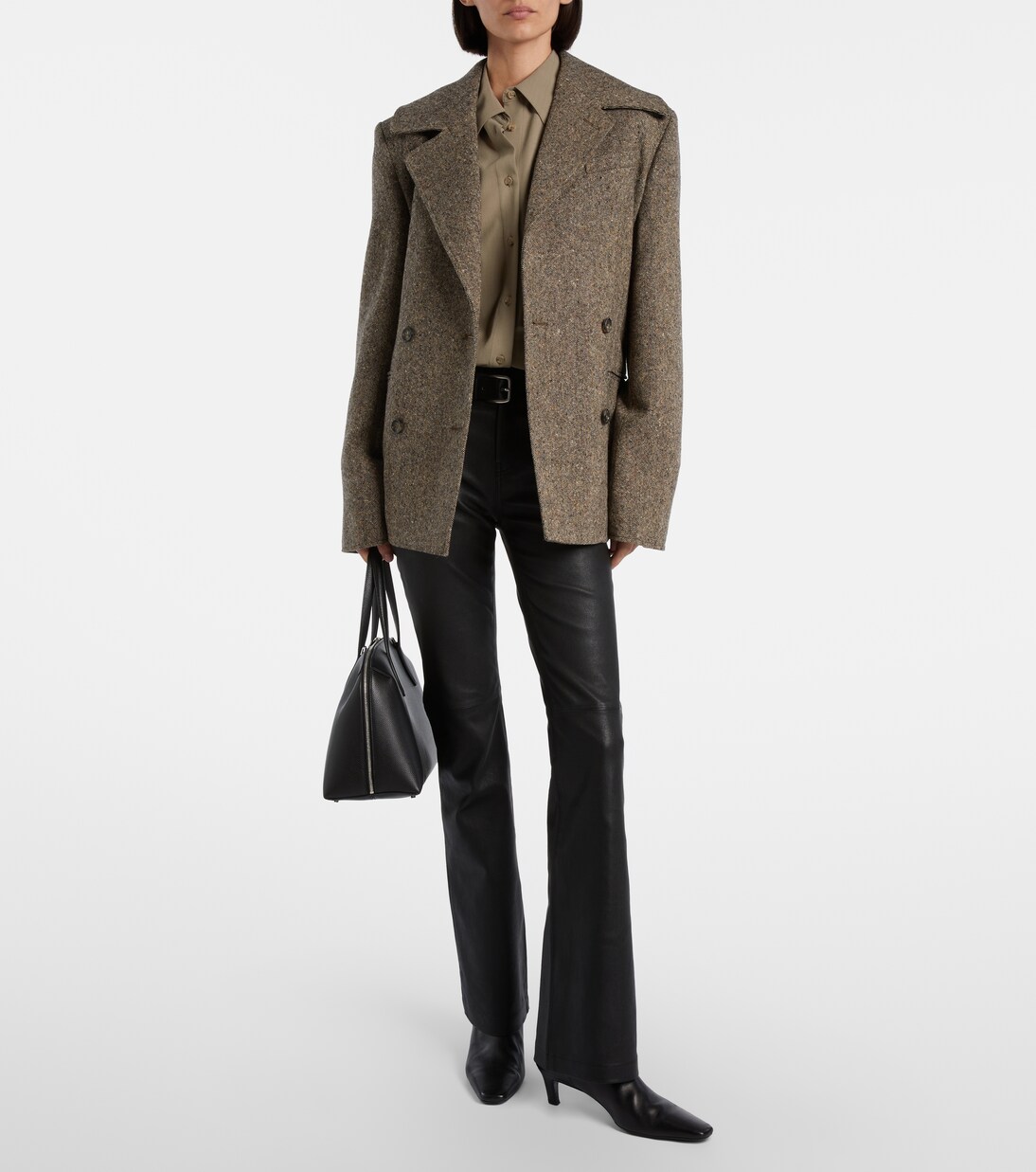 Sophie leather bootcut pants | AG Jeans